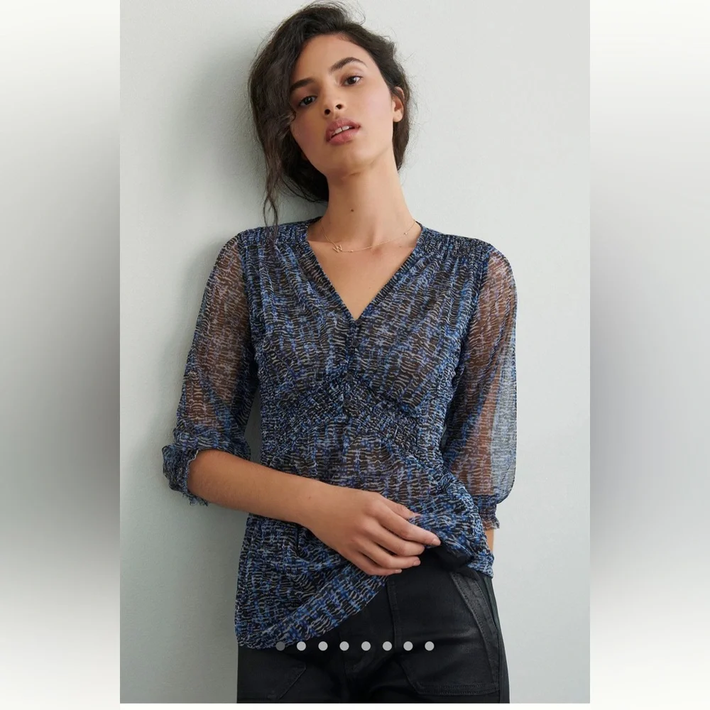Anthropologie Gretchen Smocked Tunic - Picture 1 of 8